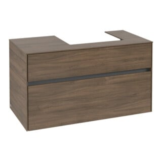 V&B Waschtischunterschrank Collaro 100x54,8x50cm, WT rechts, arizona oak