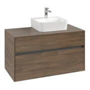 V&B Waschtischunterschrank Collaro 100x54,8x50cm, WT rechts, arizona oak
