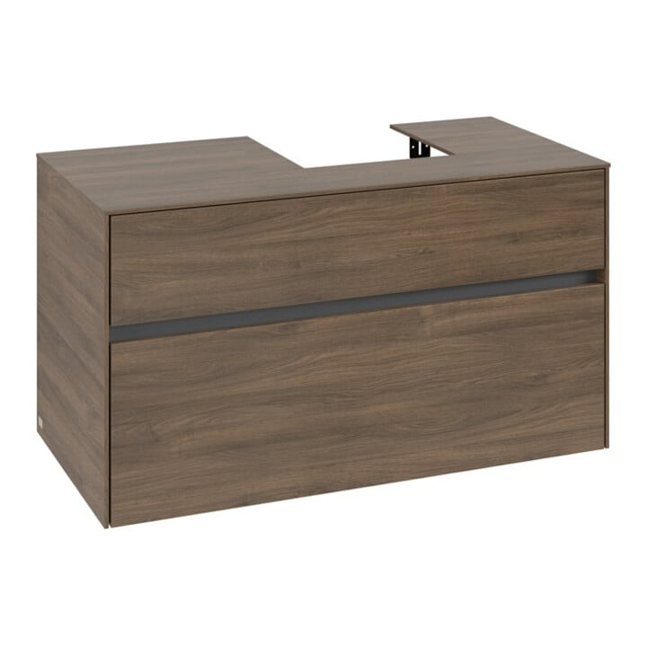 V&B Waschtischunterschrank Collaro 100x54,8x50cm, WT rechts, arizona oak