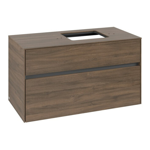 V&B Waschtischunterschrank Collaro 100x54,8x50cm, WT rechts, arizona oak
