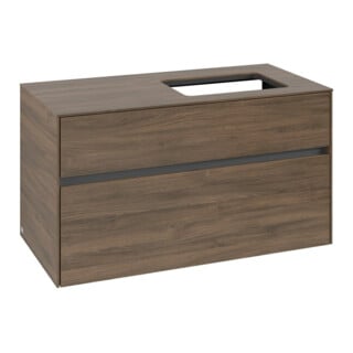 V&B Waschtischunterschrank Collaro 100x54,8x50cm, WT rechts, arizona oak