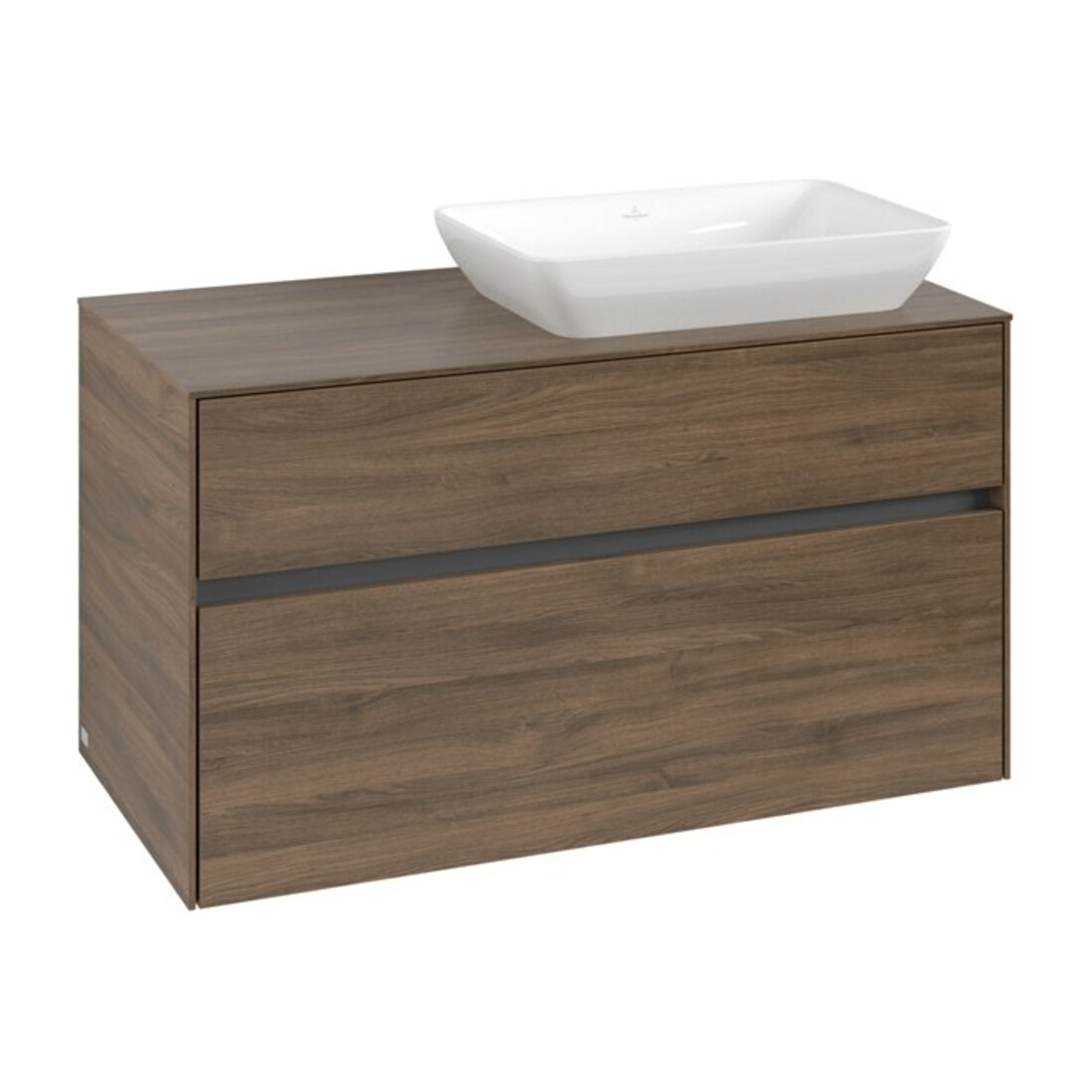 V&B Waschtischunterschrank Collaro 100x54,8x50cm, WT rechts, arizona oak