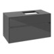 V&B Waschtischunterschrank Collaro 100x54,8x50cm, WT rechts, glossy grey-4