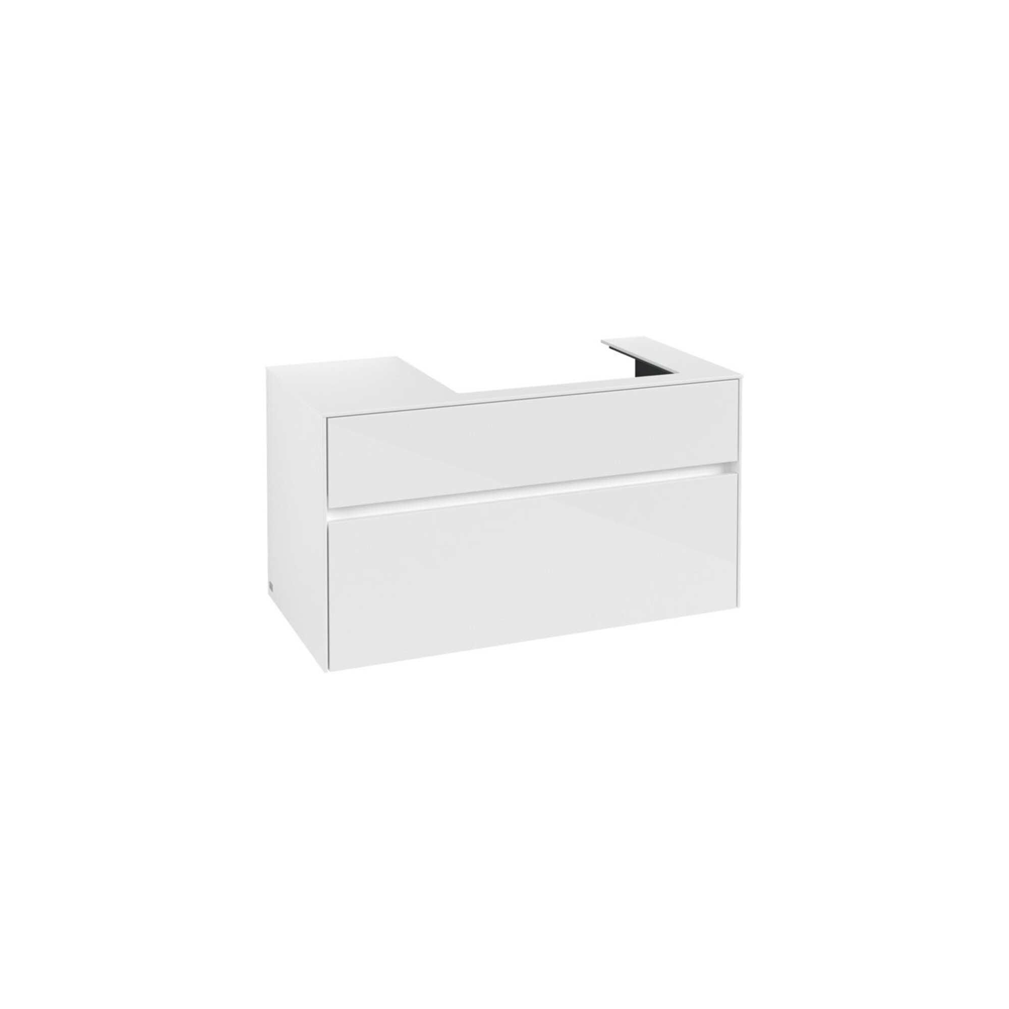 V&B Waschtischunterschrank Collaro 100x54,8x50cm, WT rechts, glossy white ; Villeroy & Boch