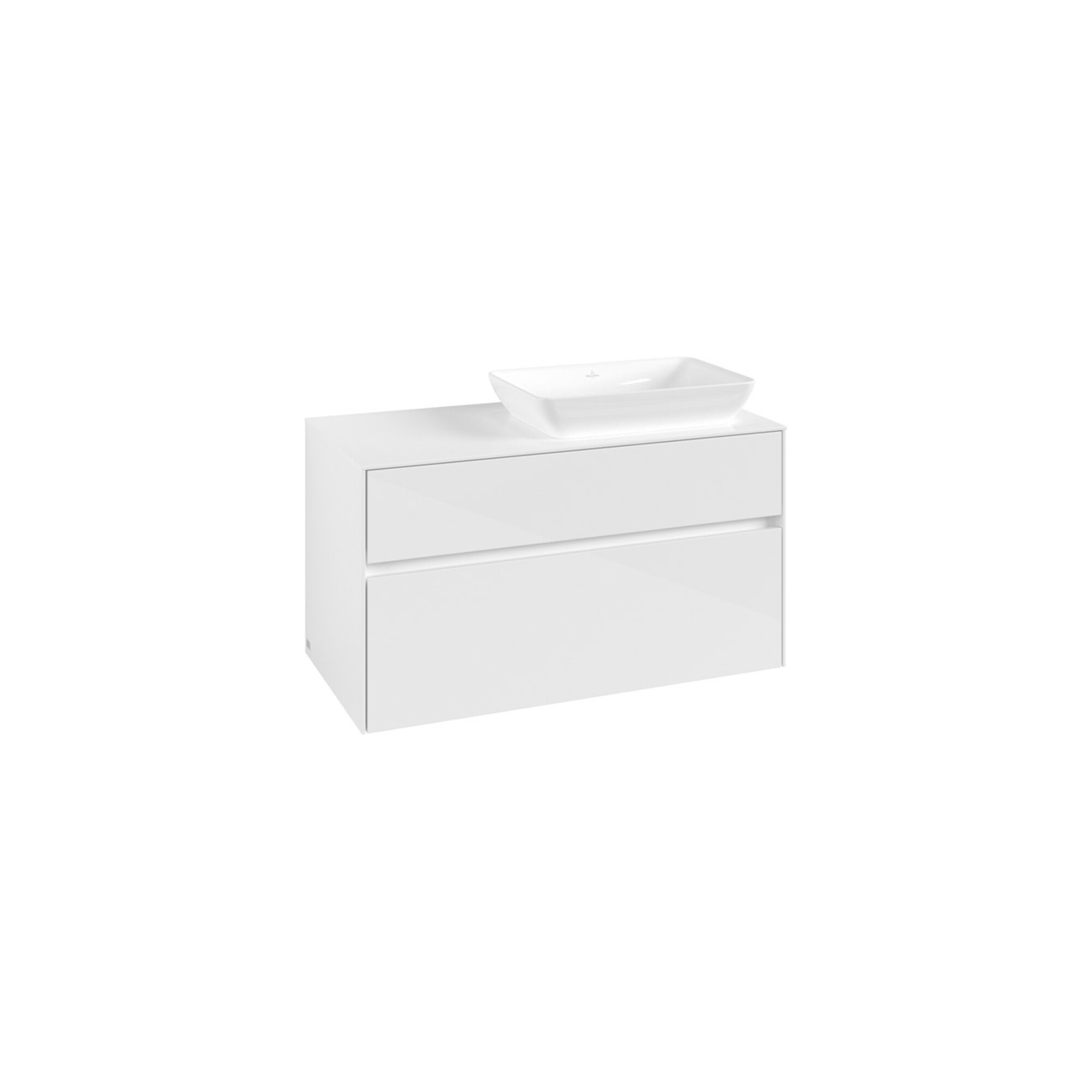 V&B Waschtischunterschrank Collaro 100x54,8x50cm, WT rechts, glossy white ; Villeroy & Boch