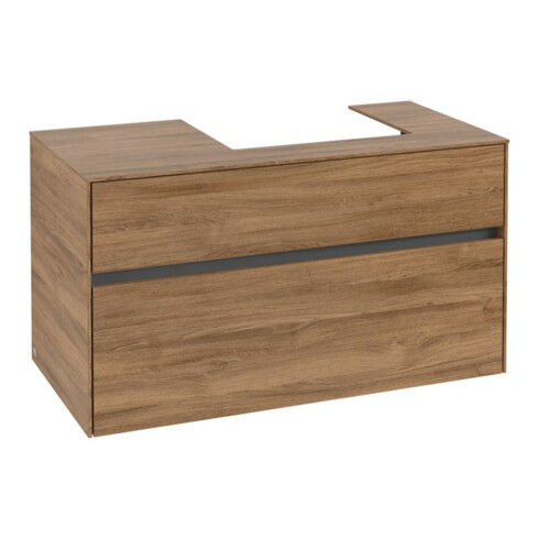 V&B Waschtischunterschrank Collaro 100x54,8x50cm, WT rechts, kansas oak