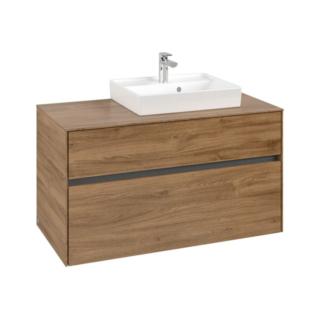 V&B Waschtischunterschrank Collaro 100x54,8x50cm, WT rechts, kansas oak