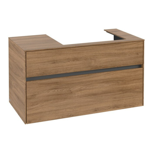 V&B Waschtischunterschrank Collaro 100x54,8x50cm, WT rechts, kansas oak
