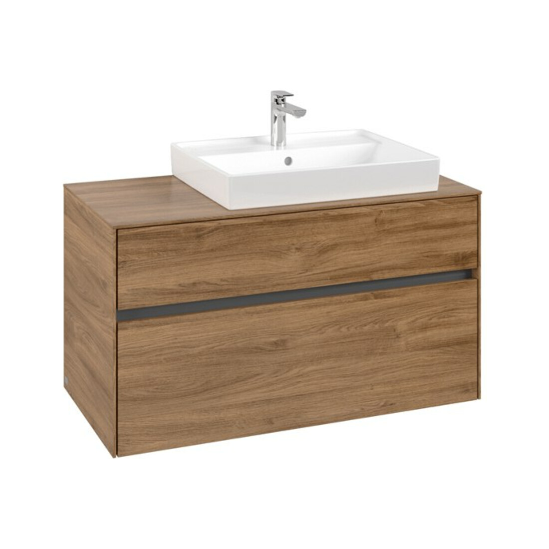 V&B Waschtischunterschrank Collaro 100x54,8x50cm, WT rechts, kansas oak