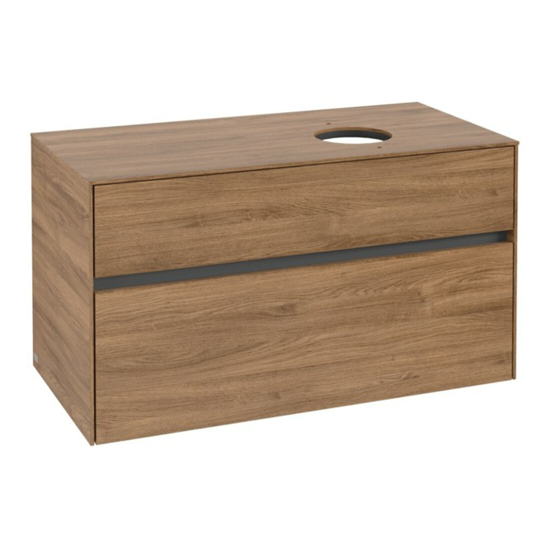 V&B Waschtischunterschrank Collaro 100x54,8x50cm, WT rechts, kansas oak