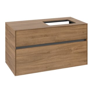 V&B Waschtischunterschrank Collaro 100x54,8x50cm, WT rechts, kansas oak