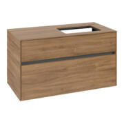 V&B Waschtischunterschrank Collaro 100x54,8x50cm, WT rechts, kansas oak