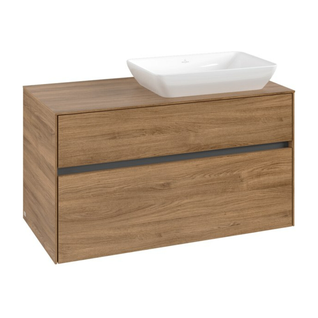 V&B Waschtischunterschrank Collaro 100x54,8x50cm, WT rechts, kansas oak