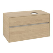 V&B Waschtischunterschrank Collaro 100x54,8x50cm, WT rechts, Nordic Oak-4