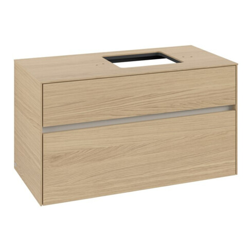 V&B Waschtischunterschrank Collaro 100x54,8x50cm, WT rechts, nordic oak