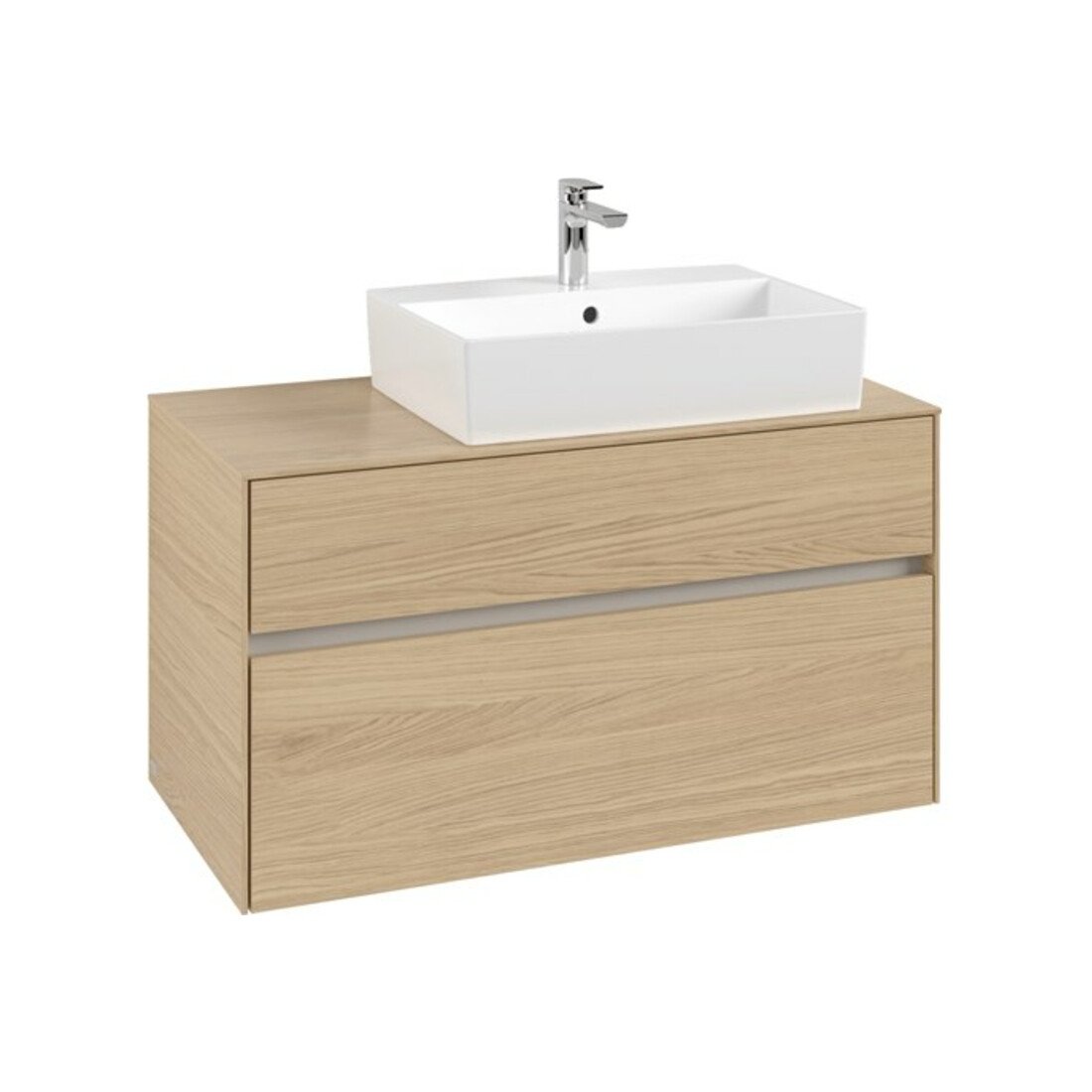 V&B Waschtischunterschrank Collaro 100x54,8x50cm, WT rechts, nordic oak