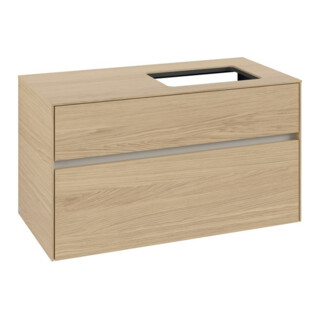 V&B Waschtischunterschrank Collaro 100x54,8x50cm, WT rechts, nordic oak