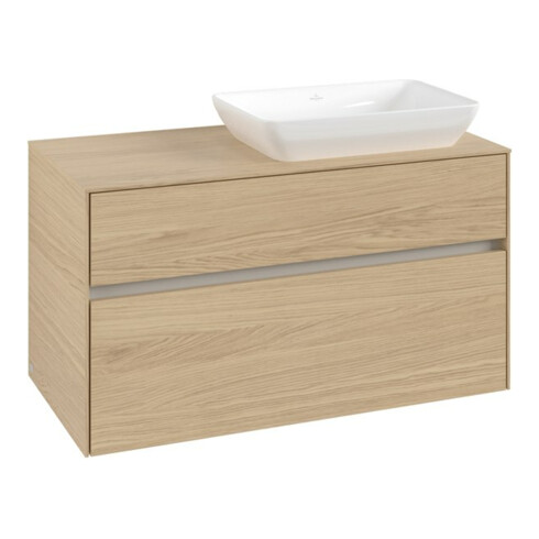 V&B Waschtischunterschrank Collaro 100x54,8x50cm, WT rechts, nordic oak