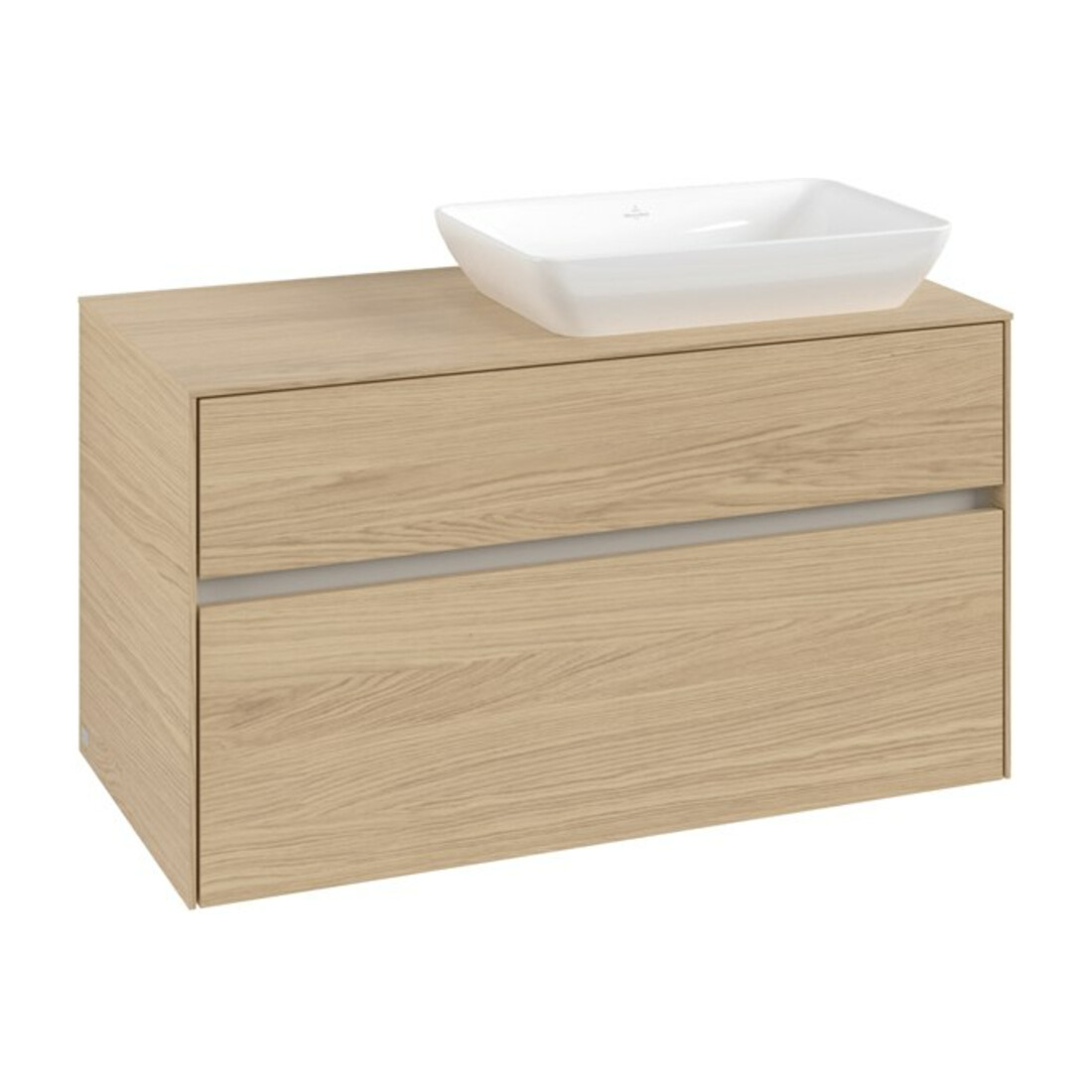 V&B Waschtischunterschrank Collaro 100x54,8x50cm, WT rechts, nordic oak