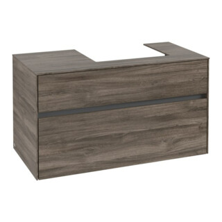 V&B Waschtischunterschrank Collaro 100x54,8x50cm, WT rechts, stone oak