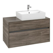 V&B Waschtischunterschrank Collaro 100x54,8x50cm, WT rechts, stone oak