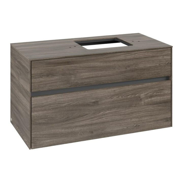 V&B Waschtischunterschrank Collaro 100x54,8x50cm, WT rechts, stone oak
