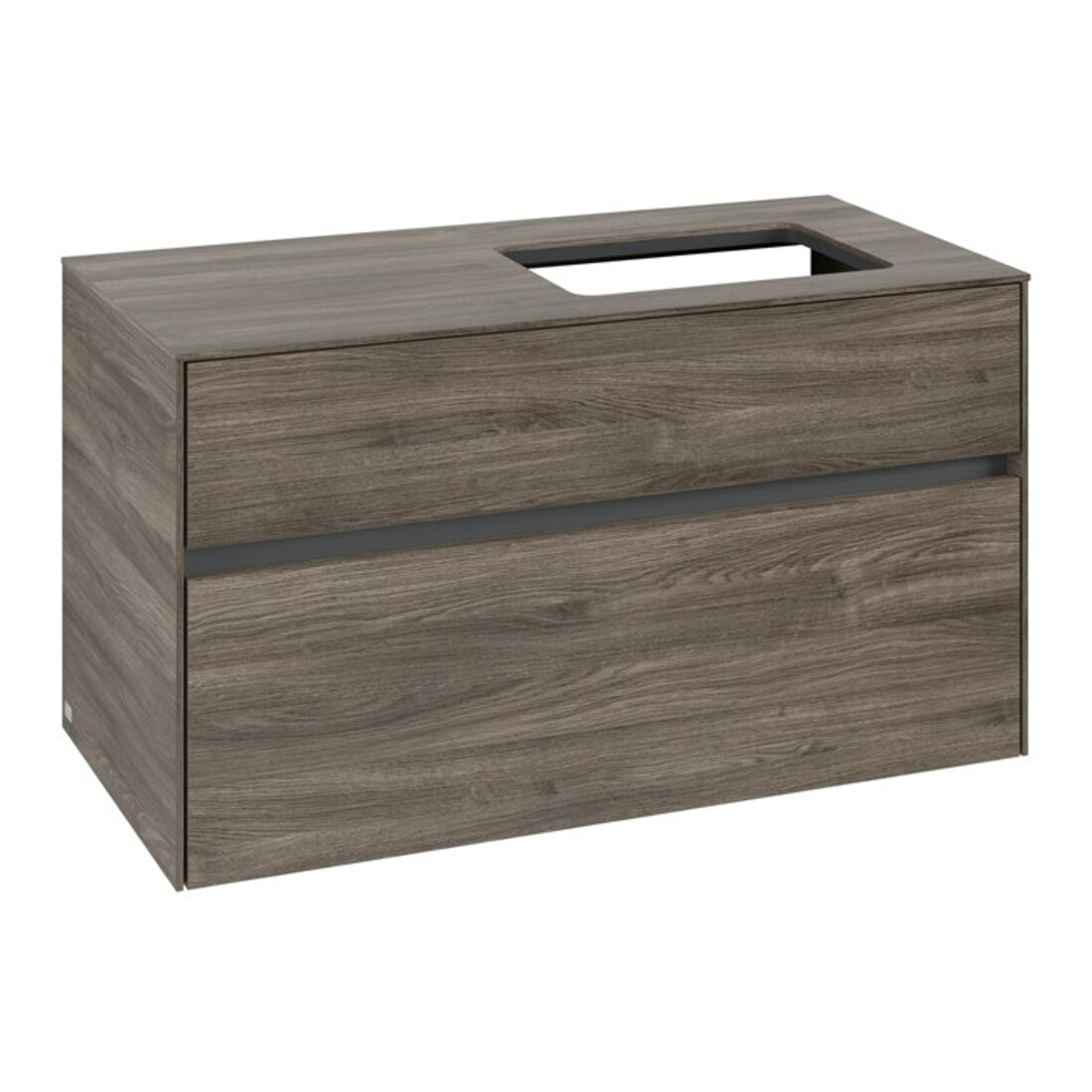V&B Waschtischunterschrank Collaro 100x54,8x50cm, WT rechts, stone oak
