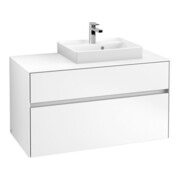 V&B Waschtischunterschrank Collaro 100x54,8x50cm, WT rechts, white matt-4