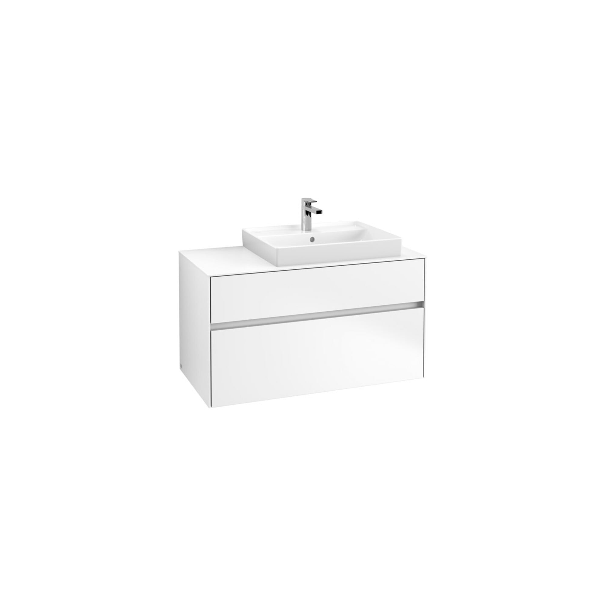 V&B Waschtischunterschrank Collaro 100x54,8x50cm, WT rechts, white matt ; Villeroy & Boch