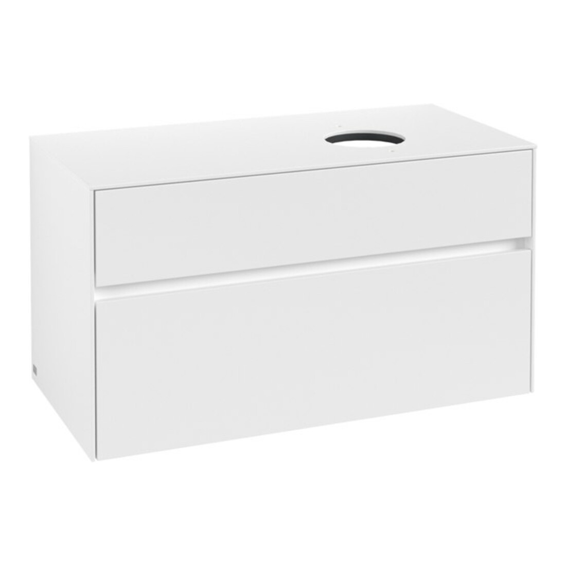 V&B Waschtischunterschrank Collaro 100x54,8x50cm, WT rechts, White Matt