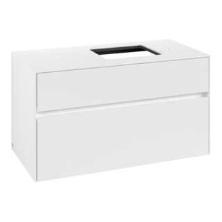 V&B Waschtischunterschrank Collaro 100x54,8x50cm, WT rechts, white matt