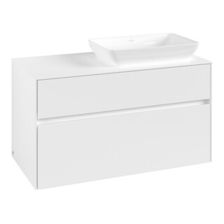 V&B Waschtischunterschrank Collaro 100x54,8x50cm, WT rechts, white matt