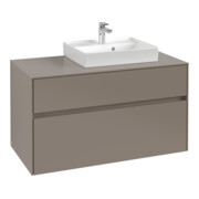 V&B Waschtischunterschrank Collaro 100x54,8x50cm, WT rechts, white oak