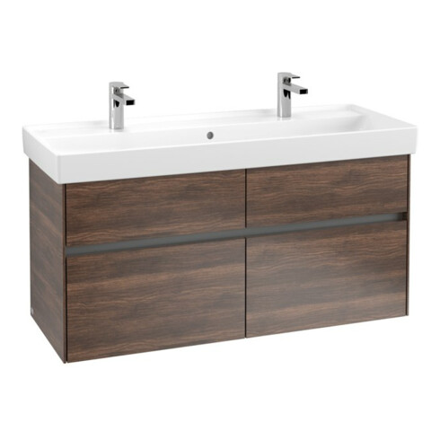 V&B Waschtischunterschrank Collaro 115,4x54,6x44,4cm, WT mit, arizona oak