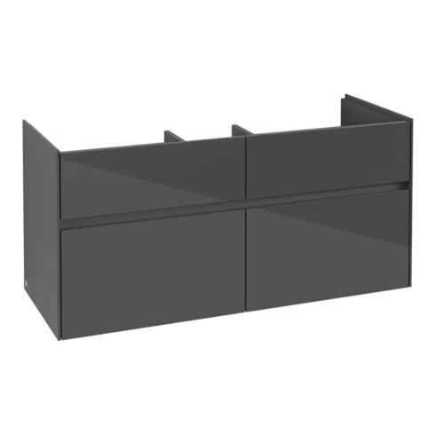 V&B Waschtischunterschrank Collaro 115,4x54,6x44,4cm, WT mit, glossy grey