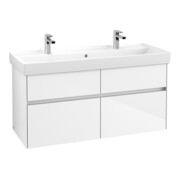 V&B Waschtischunterschrank Collaro 115,4x54,6x44,4cm, WT mit, glossy white