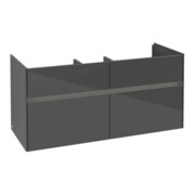 V&B Waschtischunterschrank Collaro 115,4x54,6x44,4cm, WT mit, LED, glo grey-3