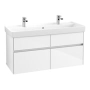 V&B Waschtischunterschrank Collaro 115,4x54,6x44,4cm, WT mit, LED, glo wh.-3