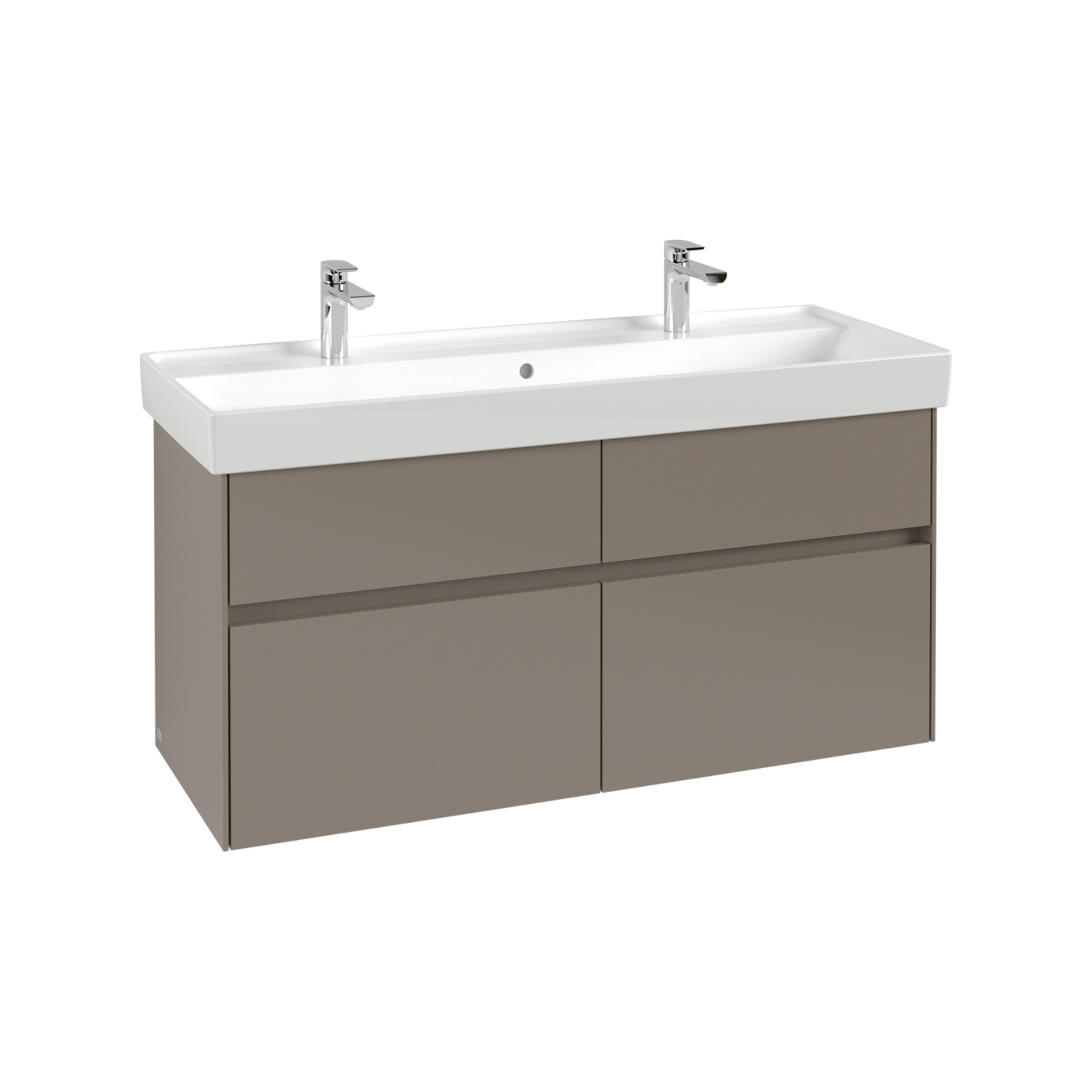 V&B Waschtischunterschrank Collaro 115,4x54,6x44,4cm, WT mit, LED, volc bla ; Villeroy & Boch