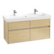V&B Waschtischunterschrank Collaro 115,4x54,6x44,4cm, WT mittig, nordic oak-3