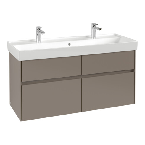 V&B Waschtischunterschrank Collaro 115,4x54,6x44,4cm, WT mittig, taupe