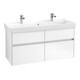 V&B Waschtischunterschrank Collaro 115,4x54,6x44,4cm, WT mittig, white matt-3