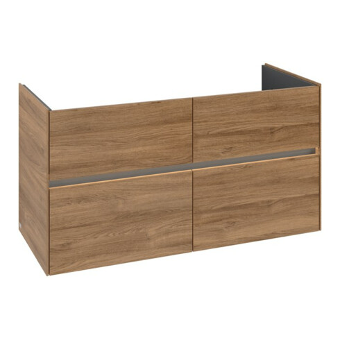 V&B Waschtischunterschrank Collaro 116,1x61x48cm, WT mi, LED 8,6W, Kan Oa
