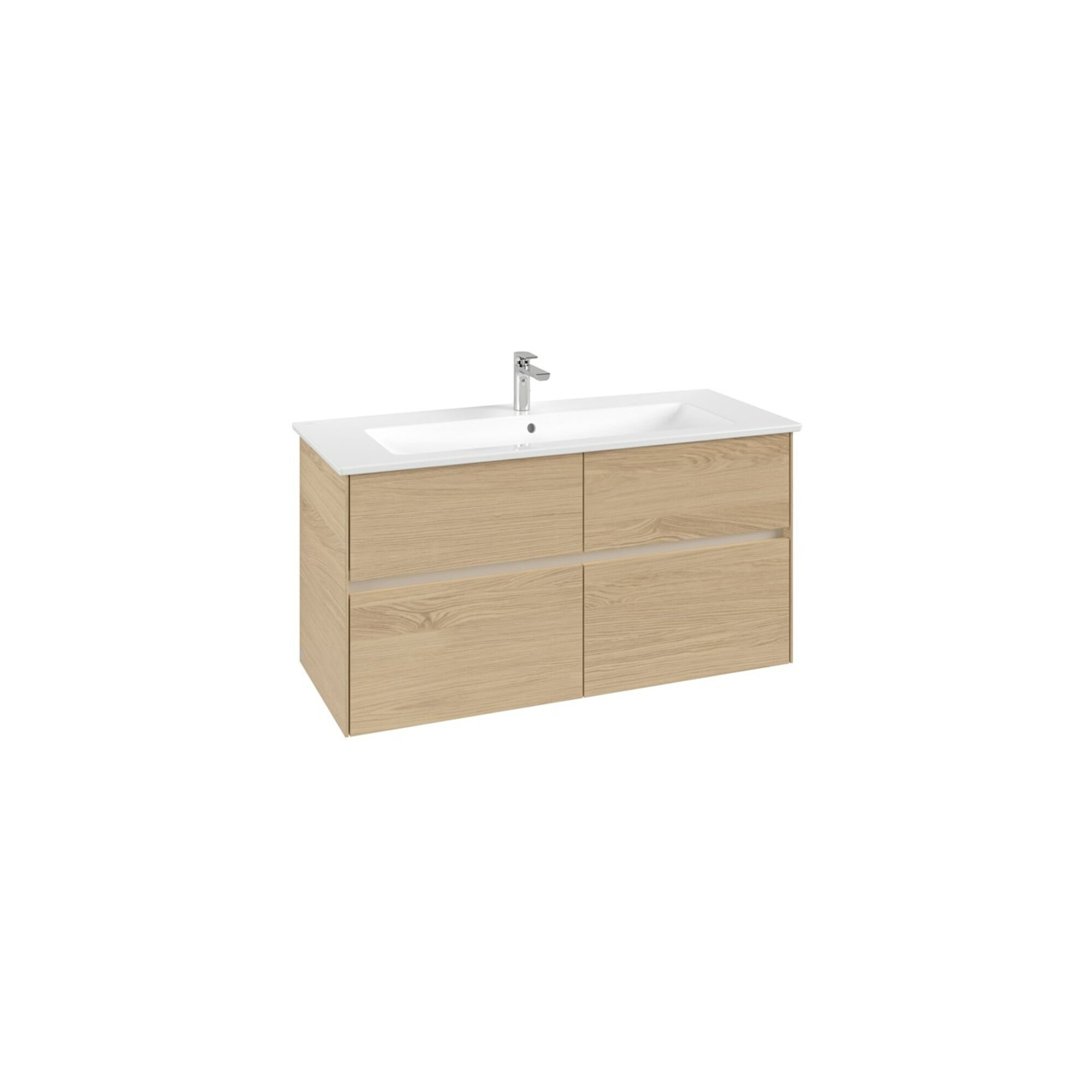 V&B Waschtischunterschrank Collaro 116,1x61x48cm, WT mi, LED 8,6W, Nord Oa ; Villeroy & Boch