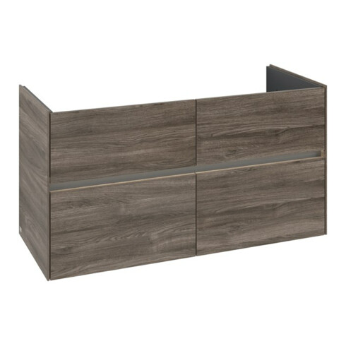 V&B Waschtischunterschrank Collaro 116,1x61x48cm, WT mi, LED 8,6W, st. Oa