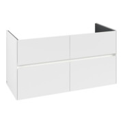 V&B Waschtischunterschrank Collaro 116,1x61x48cm, WT mi, LED 8,6W, wh. ma