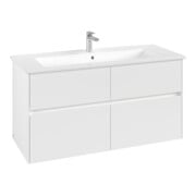 V&B Waschtischunterschrank Collaro 116,1x61x48cm, WT mi, LED 8,6W, wh. ma-4