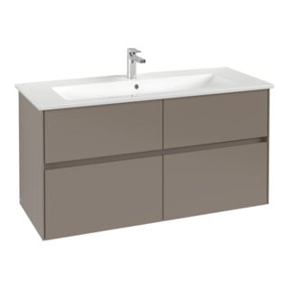 V&B Waschtischunterschrank Collaro 116,1x61x48cm, WT mittig, black oak
