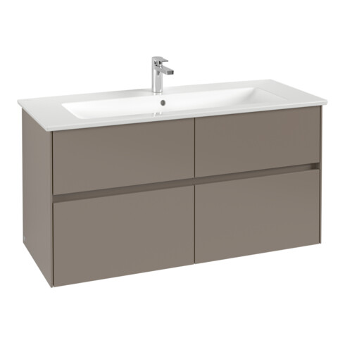 V&B Waschtischunterschrank Collaro 116,1x61x48cm, WT mittig, cashmere grey
