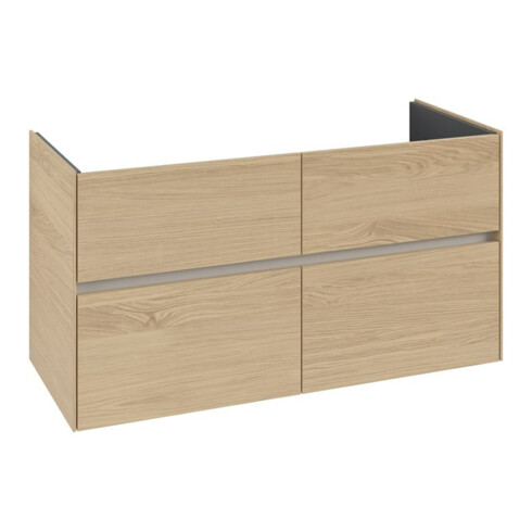 V&B Waschtischunterschrank Collaro 116,1x61x48cm, WT mittig, nordic oak